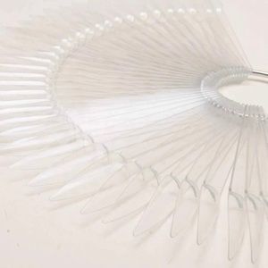 40 clear nail art display card